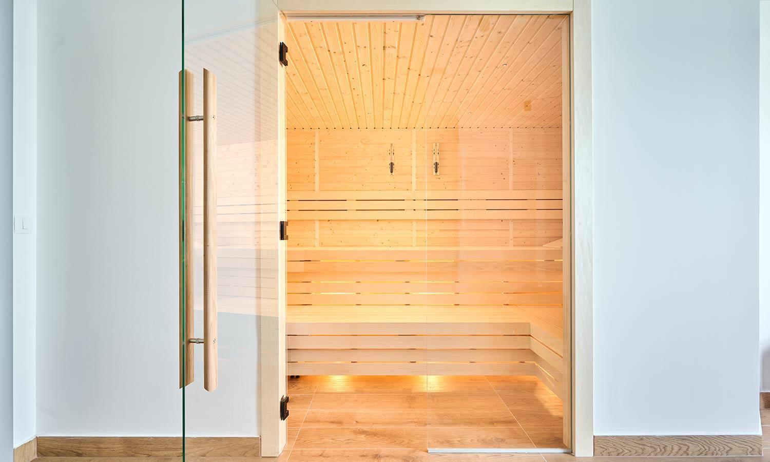 Aminess Style Glamping Villas & Holiday Homes Atea Njivice Exteriör bild A modern Finnish sauna