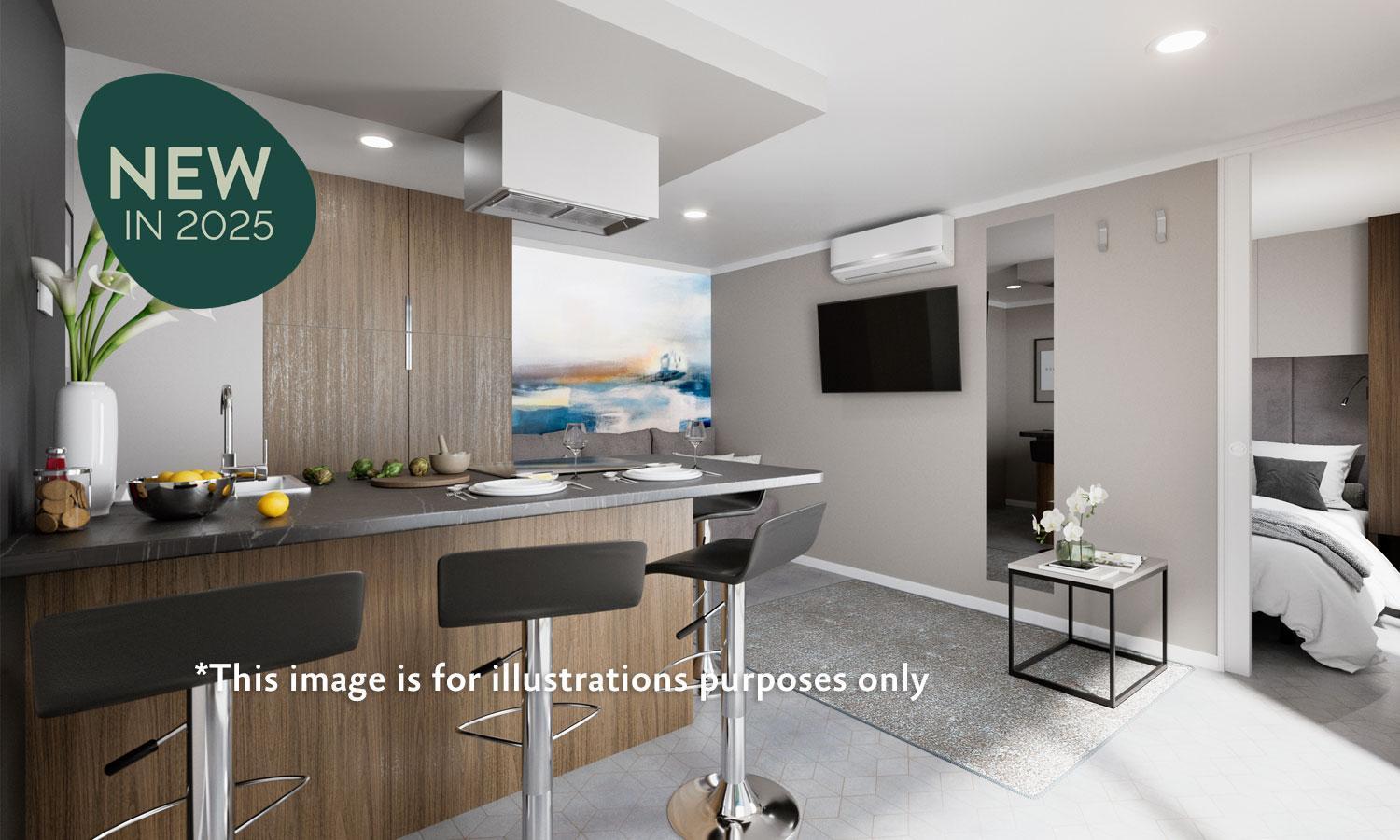Aminess Style Glamping Villas & Holiday Homes Atea Njivice Exteriör bild Interior of a typical apartment