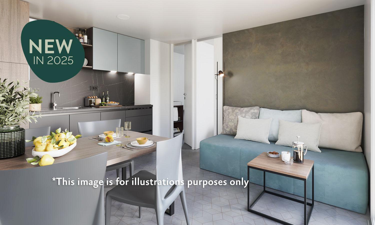 Aminess Style Glamping Villas & Holiday Homes Atea Njivice Exteriör bild Interior of a typical apartment