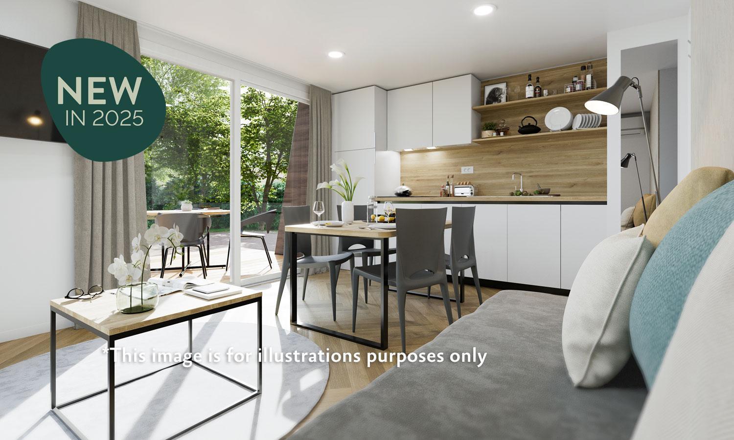 Aminess Style Glamping Villas & Holiday Homes Atea Njivice Rum bild Interior of a new home at the new development