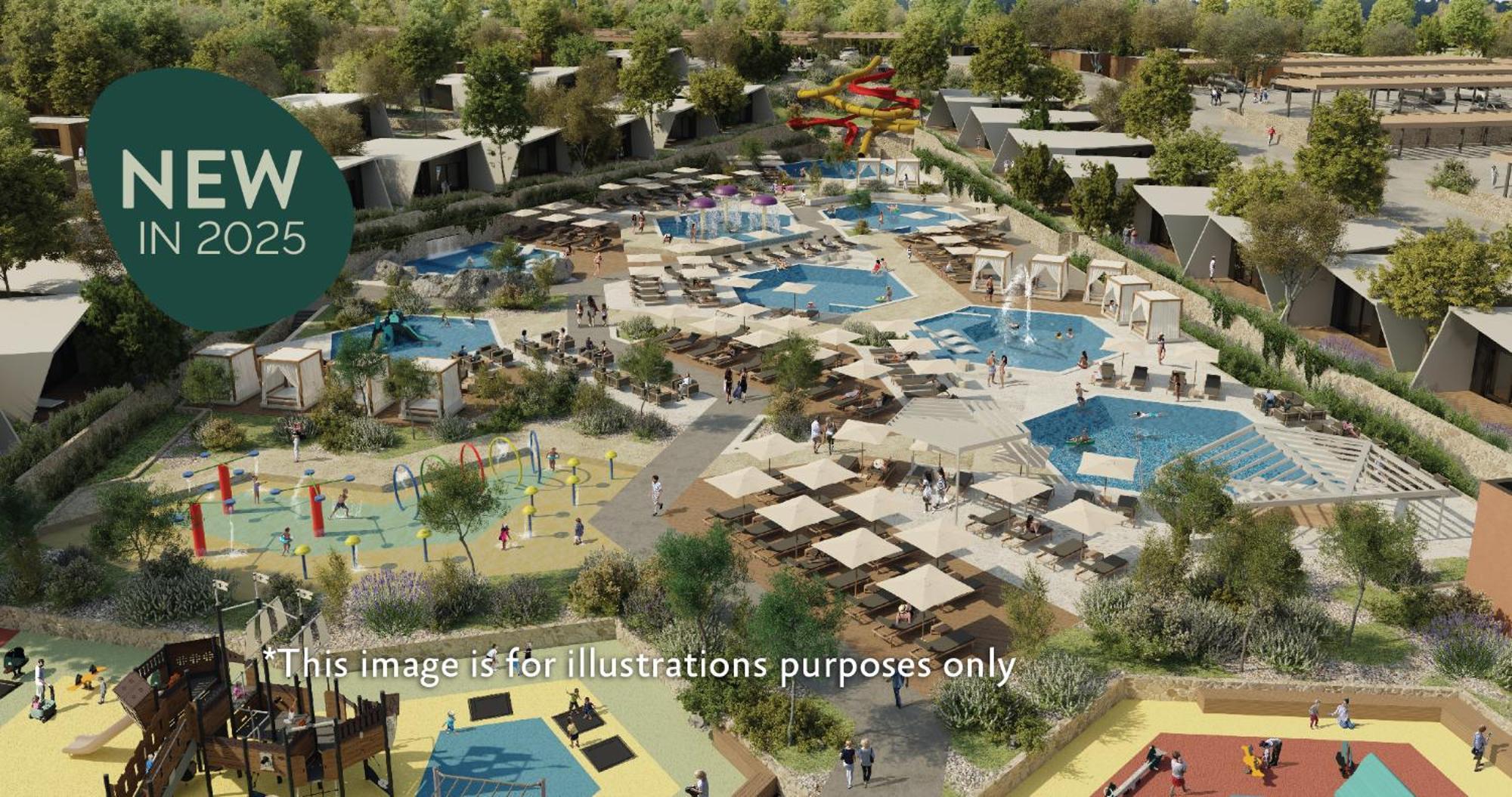 Aminess Style Glamping Villas & Holiday Homes Atea Njivice Exteriör bild Artist's impression of the proposed resort