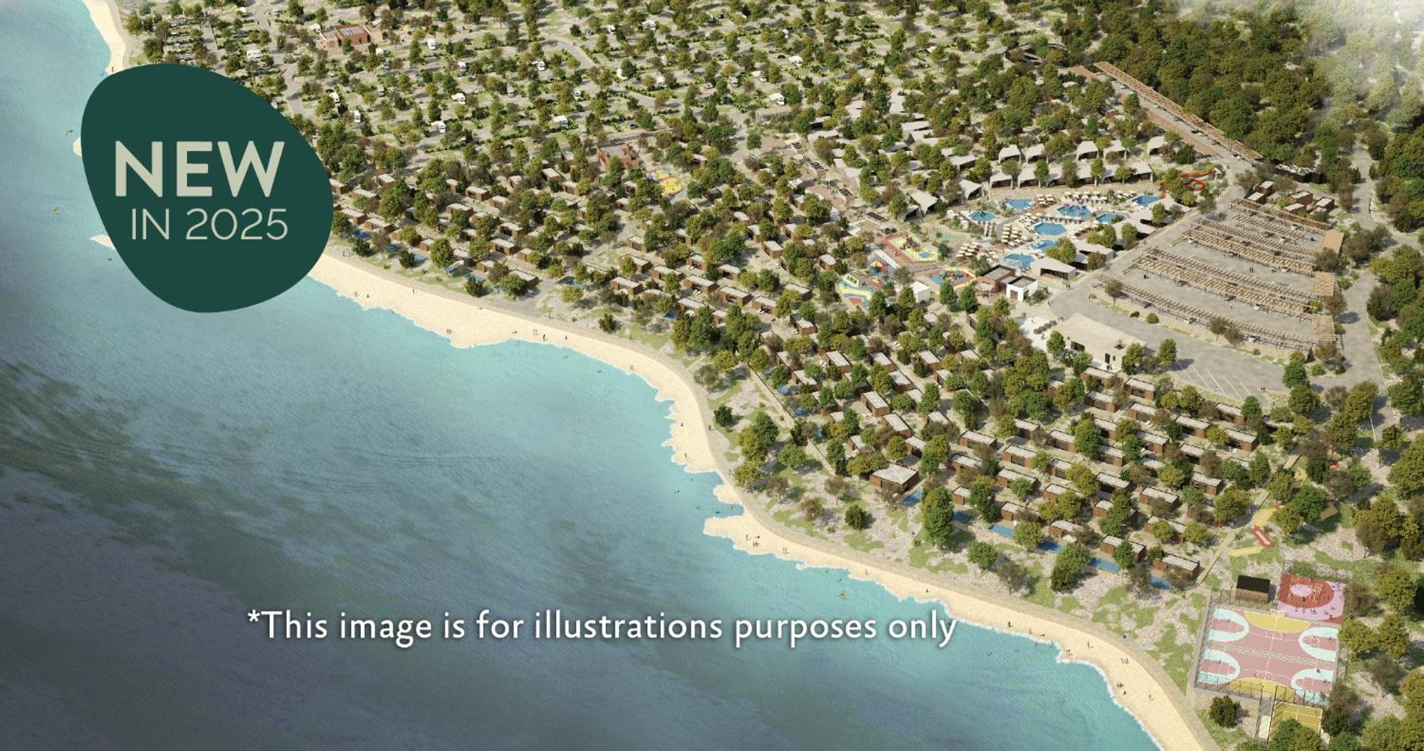 Aminess Style Glamping Villas & Holiday Homes Atea Njivice Exteriör bild Aerial view of the resort