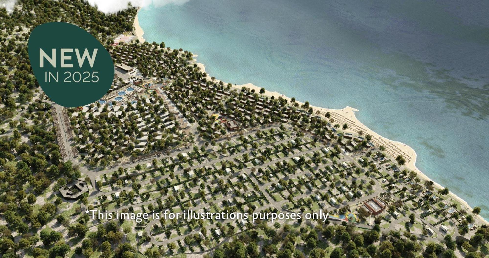 Aminess Style Glamping Villas & Holiday Homes Atea Njivice Exteriör bild 3D rendering of the proposed resort