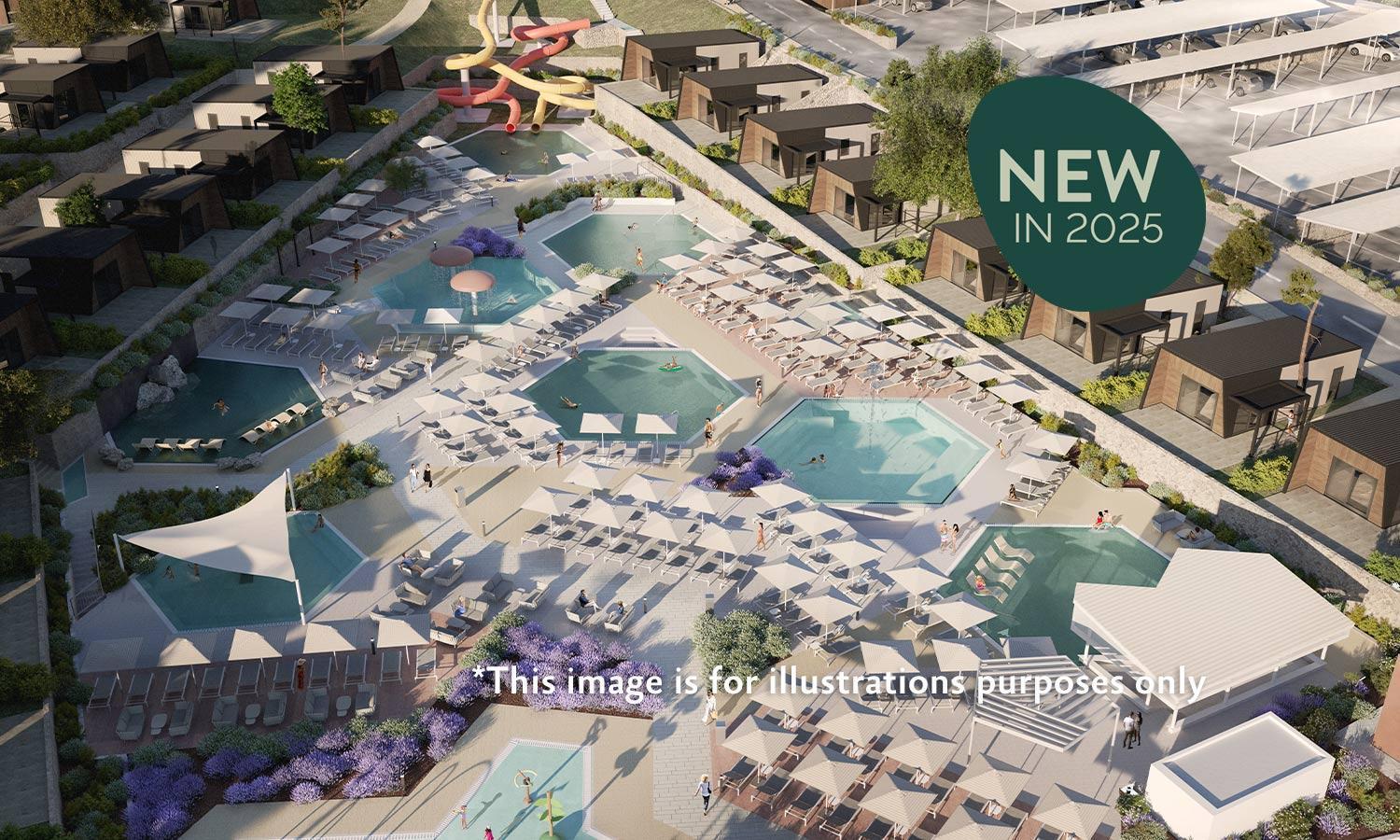 Aminess Style Glamping Villas & Holiday Homes Atea Njivice Exteriör bild The proposed new resort