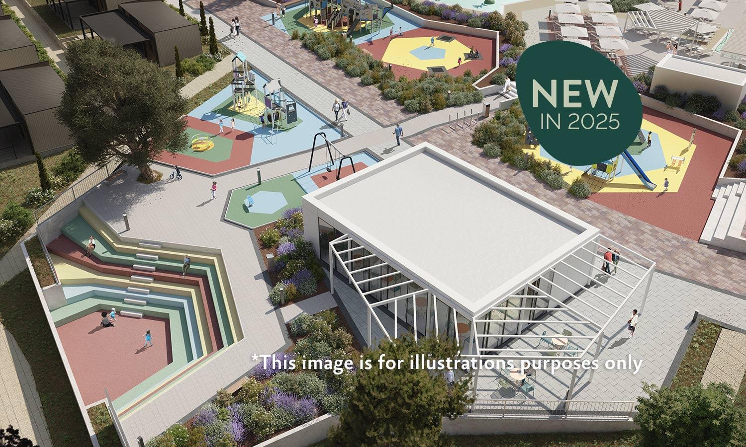 Aminess Style Glamping Villas & Holiday Homes Atea Njivice Exteriör bild The new playground at the National Children's Museum
