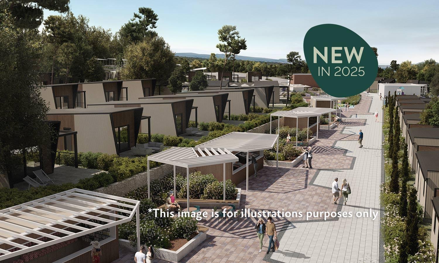 Aminess Style Glamping Villas & Holiday Homes Atea Njivice Exteriör bild Artist's Impression of the proposed new residential village